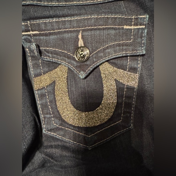 True Religion Women's Dark Blue Straight Leg Jeans - Picture 10 of 12